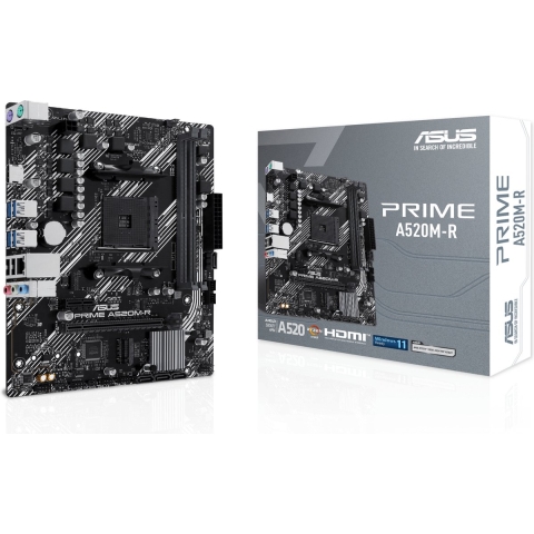 Asus PRIME A520M-R Moederbord Socket AMD AM4 Vormfactor Micro-ATX Moederbord chipset AMD® A520