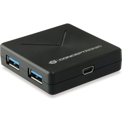 Conceptronic HUBBIES02B USB 3.2 Gen 1-hub 4 poorten Zwart