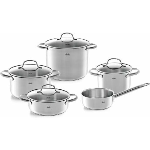 Fissler San Francisco Pannenset 5-delig RVS/Glas