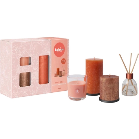 Bolsius Giftset Juicy Bliss Perzik 6-delig