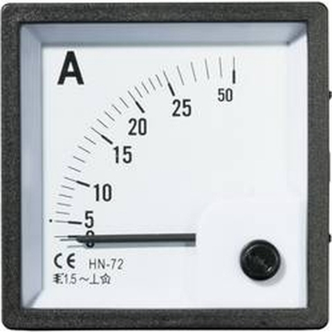 VOLTCRAFT AM-72X72/25A AM-72X72/25A Analoog inbouwmeetinstrument AM-72x72/25 A 25 A Weekijzer