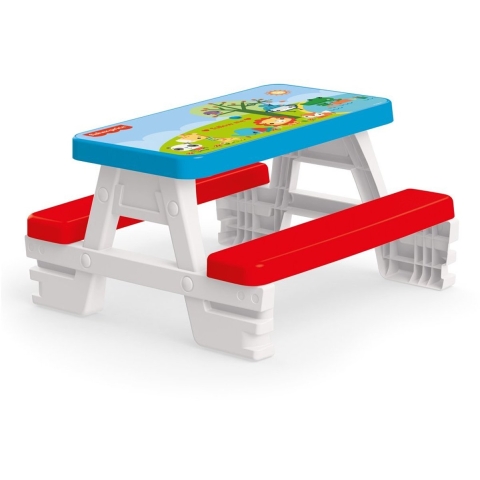 Dolu Fisher Price Picknicktafel Rood/Wit/Blauw