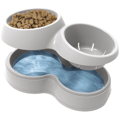 Bama Pet Voerderbak met Waterreservoir 44x27x12 cm Assorti