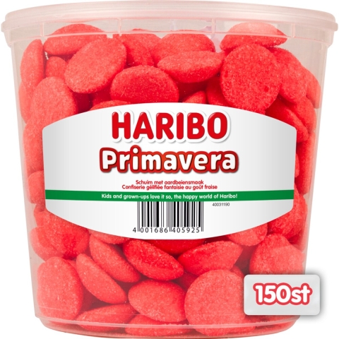 3x Haribo Primavera Schuim Aardbeien 150 stuks