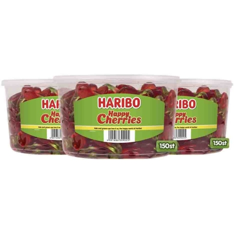 3x Haribo Happy Cherries 150 stuks