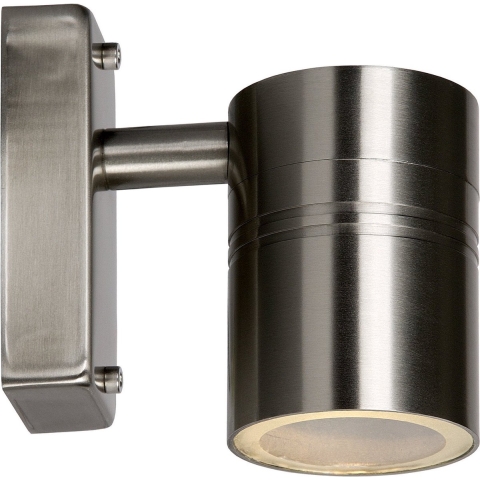 Lucide Arne - opbouwspot - 6,3 x 12 x 11,7 cm - 5W LED incl. - IP44 - satijn chroom