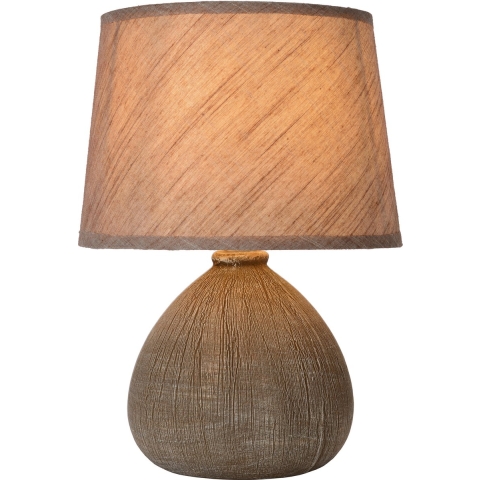 Lucide Ramzi - tafellamp -  Ø 18 x 26 cm - bruin