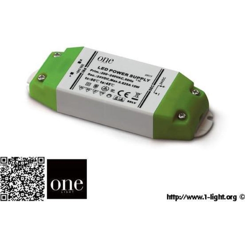 ONE Light LED driver - 12Vdc/230V - 15W - niet dimbaar