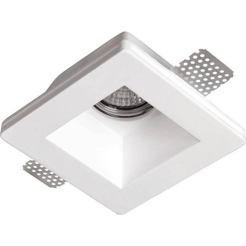 Artdelight Cygan - inbouwspot - 120 x 120 mm, 123 x 123 mm inbouwmaat - wit