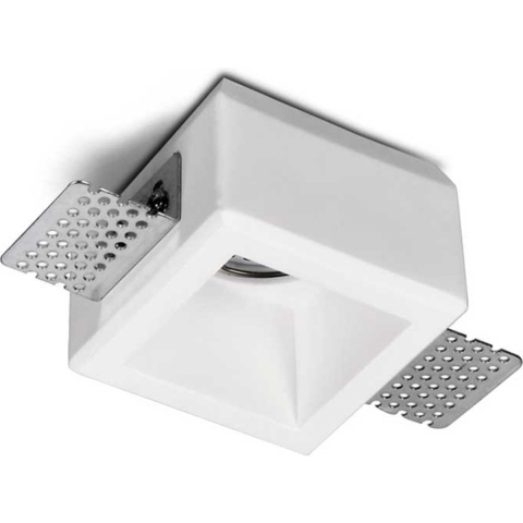 Artdelight Toure - inbouwspot - 80 x 80 mm, 83 x 83 mm inbouwmaat - wit