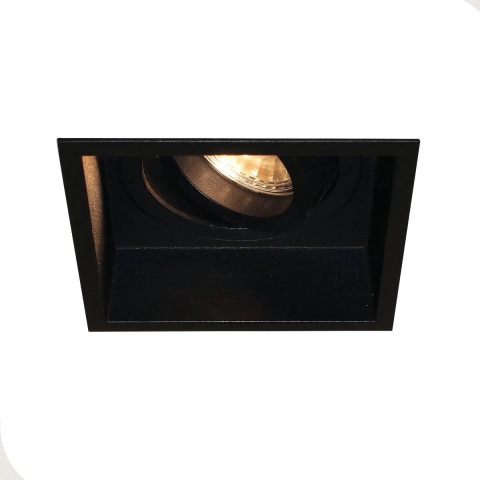 Artdelight Rex - inbouwspot - 92 x 92 mm, 83 x 83 mm inbouwmaat - zwart