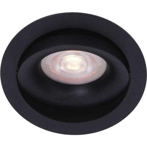 Artdelight Alice - inbouwspot - Ø 90 mm, Ø 83 mm inbouwmaat - zwart