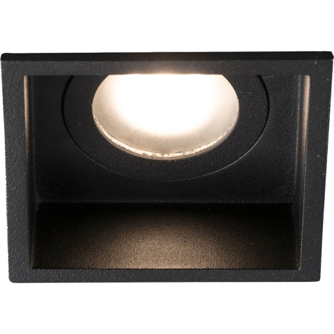 Faro Hyde - inbouwspot - 89 x 89 mm, 83 x 83 mm inbouwmaat - IP44 - mat zwart