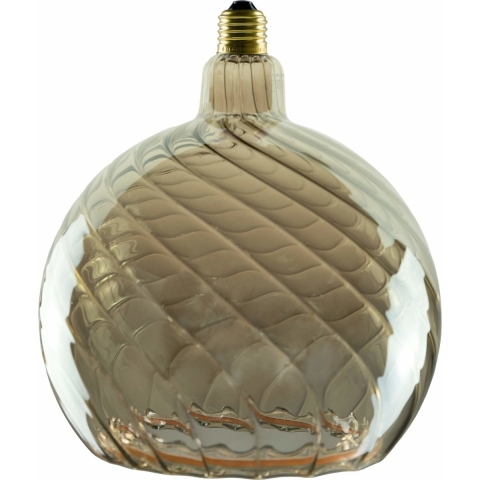 Segula LED lamp - Floating Line Twisted - Ø 20 x 23 cm - E27 - 6W dimbaar - 1900K - gerookt