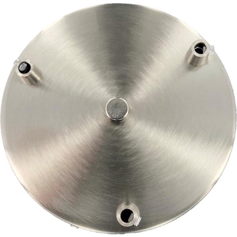 ETH - plafondplaat voor 3 lichtpunten - Ø 35 x 2 cm - staal