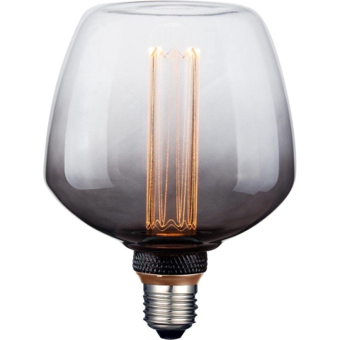 ETH Deco Filament LED 23SC - 12 x 16 cm - E27 - 3 stappen dimbaar - 1W/2,5W/5W - 1800K – gerookt en transparant