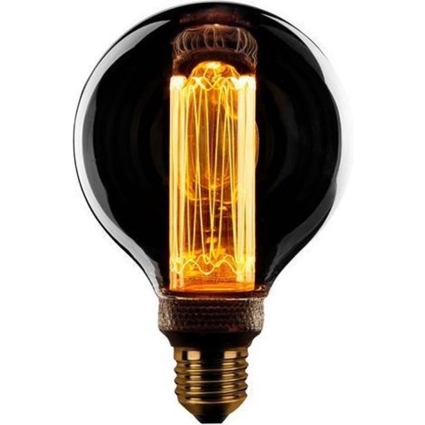 ETH LED Filament Globe - Ø 8 cm - E27 - 5W dimbaar - 2000K - transparant