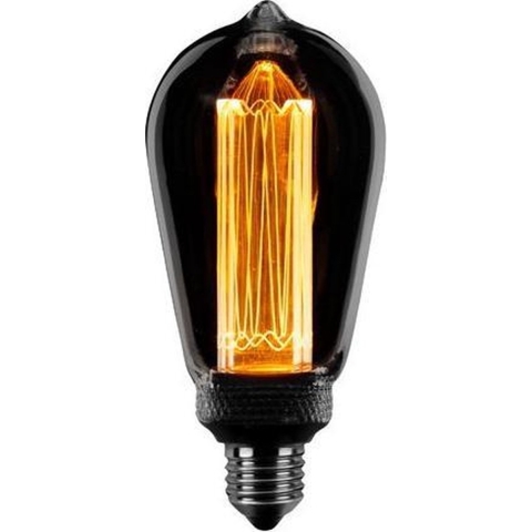 ETH Edison LED Filament ST64 - E27 - 3 stappen dimbaar - 5W - 1800K – gerookt titanium
