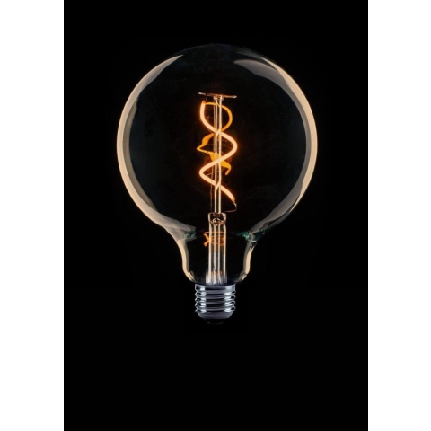 ETH Spiral Globe LED Filament - Ø 12,5 cm - E27 - 2W - 2200K - goud