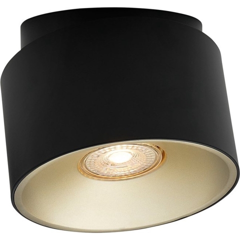 Nordlux Torone - opbouwspot - Ø 13,6 x 10,6 cm - zwart met goud