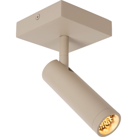 Lucide Grado - opbouwspot 1L - 10 x 10 x 23 cm - taupe