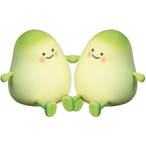 Fischer & Honsel Lia - nachtlampje - 12,2 x 12,2 x 11,6 cm - 0,3W LED incl. - groen