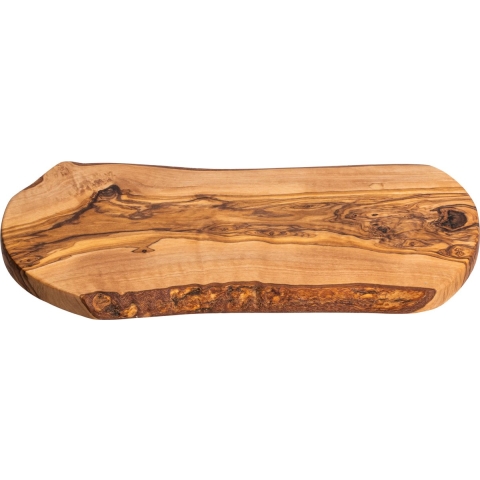 Cookinglife Serveerplank Tunea - Olijfhout - met schors - 33 x 15 cm