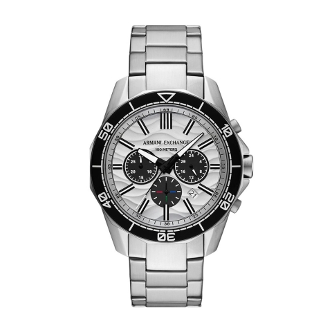 Armani Exchange Heren Horloge 44 mm - Zilverkleurig