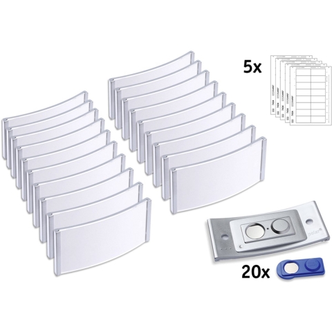 Avery-Zweckform POL35MA66-20DR Naamplaatje (b x h) 80 mm x 34 mm 20 stuk(s)