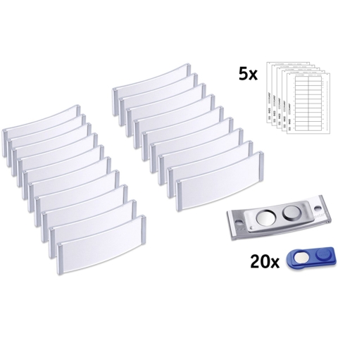 Avery-Zweckform POL20MA66-20DR Naamplaatje (b x h) 68 mm x 22 mm 20 stuk(s)