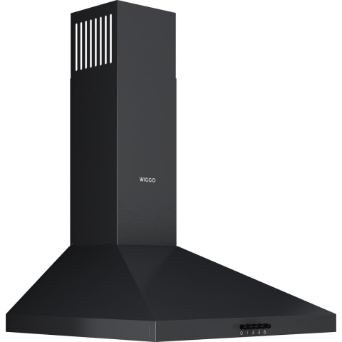 Wiggo WE-E643R(BB) - Wandschouw Afzuigkap - 60cm - Zwart