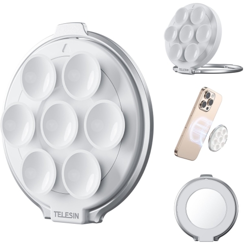 Telesin Magnetische houder met zuignapjes voor smartphones