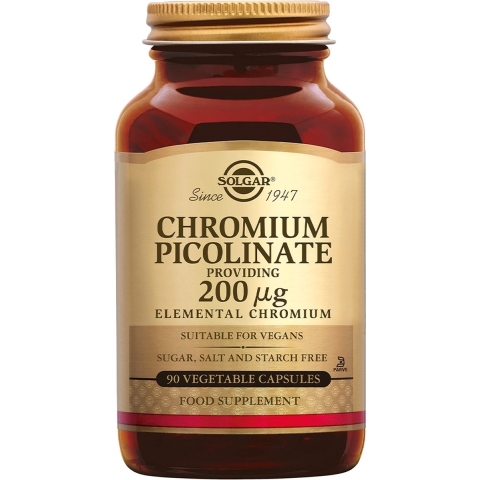 Solgar Chromium (Chroom) Picolinate 200 mcg Capsules