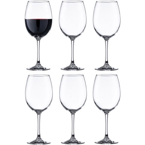Vicrila wijnglazen Pinot - 6x stuks - voor rode en witte wijn - 580 ml -