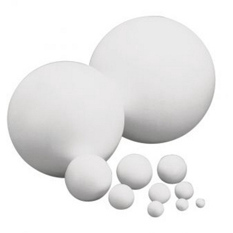 Set van 12x stuks piepschuim ballen van 12 cm -