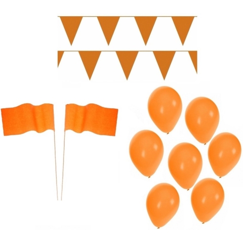 Oranje Koningsdag versiering feestpakket -