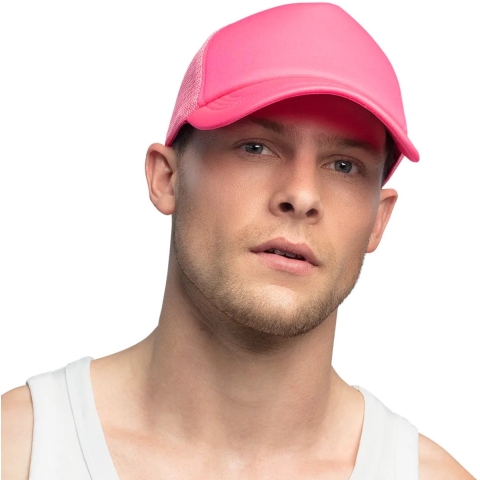 Boland pet neon - 5x - roze - volwassenen - unisex - 80/90s thema - uv blacklight -