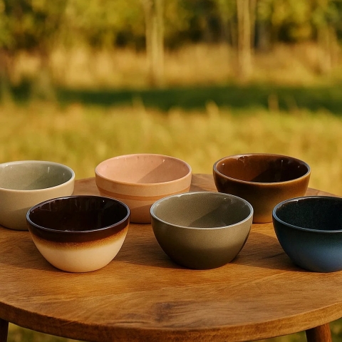 Studio Tavola Kleine Kommen Earth ø 10 cm - 6 stuks