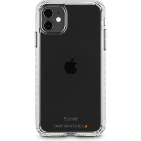 Hama Backcover Apple iPhone 11 Transparant Stootbestendig, Inductieve lading