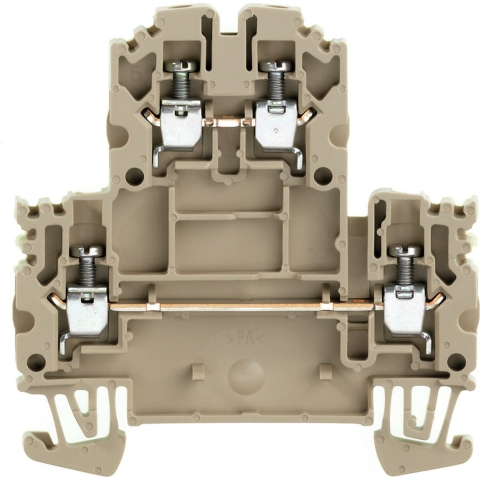Weidmüller 1041600000 Doorgangsserieklem Schroeven Donkerbeige 50 stuk(s)