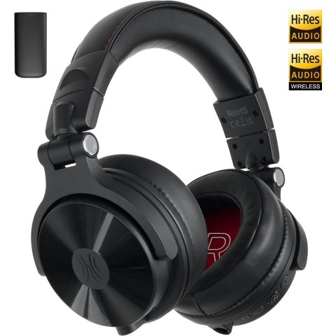 OneOdio Studio Max 1 Over Ear koptelefoon Bluetooth, Kabel, Draadloos Zwart High-Resolution Audio Zwenkbare oorschelpen, Volumeregeling, Indicator voor