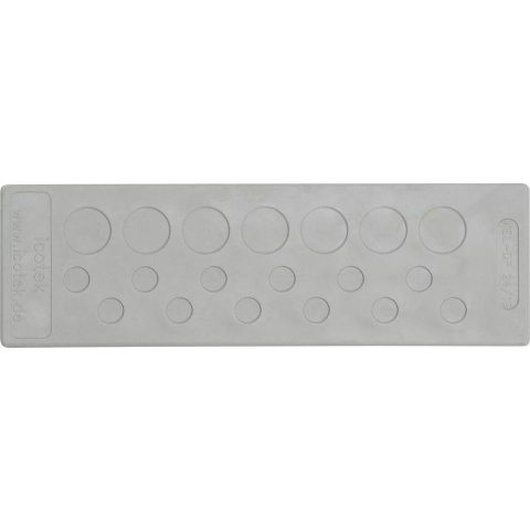 Icotek KEL-DP 24/26 Kabeldoorvoeringsplaat Klem-Ø (max.) 16.1 mm Elastomeer Grijs 1 stuk(s)