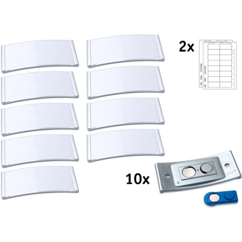 Avery-Zweckform POL35MA66-10DR Naamplaatje (b x h) 80 mm x 34 mm 10 stuk(s)