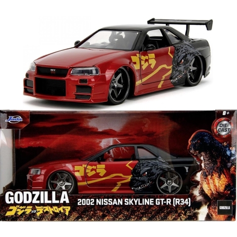 JADA TOYS Godzilla Nissan GTR Kant-en-klaar model Personenauto (model)