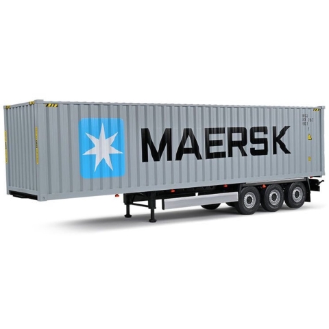 Solido Container Anhänger grau 1:24 Aanhanger