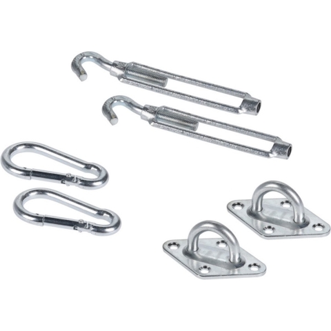 Schaduwdoek/zonnescherm rechthoek creme/beige 2 x 3 meter met ophanghaken -