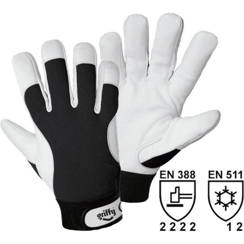 Leipold Doehle 1707-10 Montagehandschoen Nappaleer Maat (handschoen): 10, XL EN 397 Cat II 1 paar