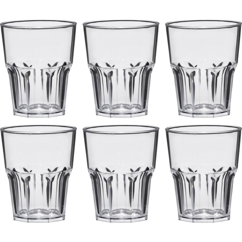 Shotglazen - 18x stuks - 40 ml - onbreekbaar kunststof - transparant - shotglaasjes -