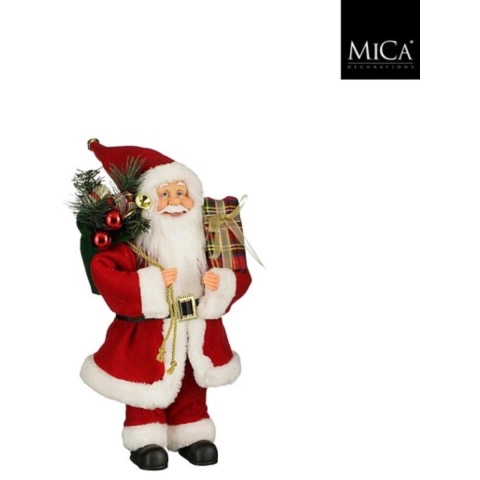 Mica Decorations Decoratie Kerstman 25x15x40 cm