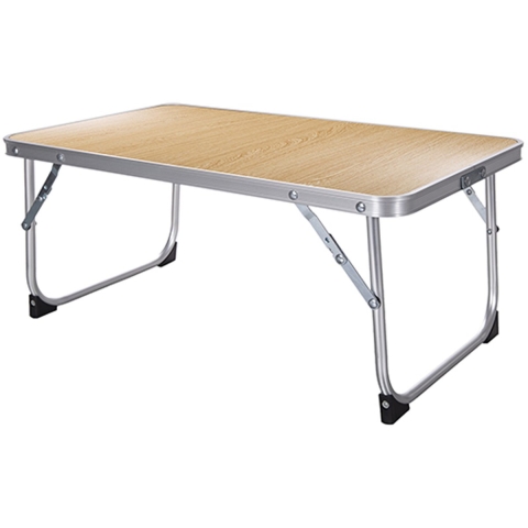 CM Camping tafel - aluminium - opvouwbaar en lichtgewicht - bruin - 56 x 34 x 24 cm -